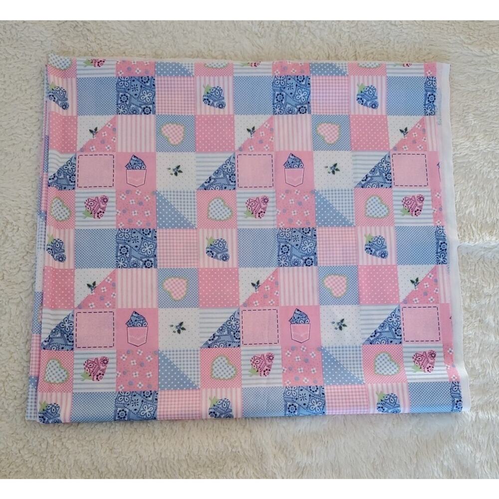 Vintage Fabric Pink Double Knit/Polyester 60s 70s 3.1/4 Yards